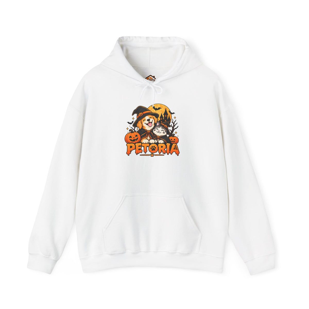 Halloween Petoria Hoodie - Cute Pumpkin Witch Dog Hoodie